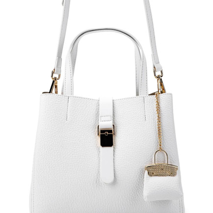 Tamer Tanca Kadın Vegan Beyaz Omuz Çanta