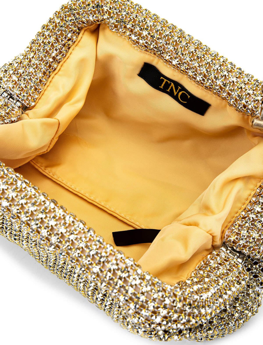 Tamer Tanca Kadın Vegan Altın Omuz Çanta Tamer Tanca Kadın Vegan Altın Omuz Çanta