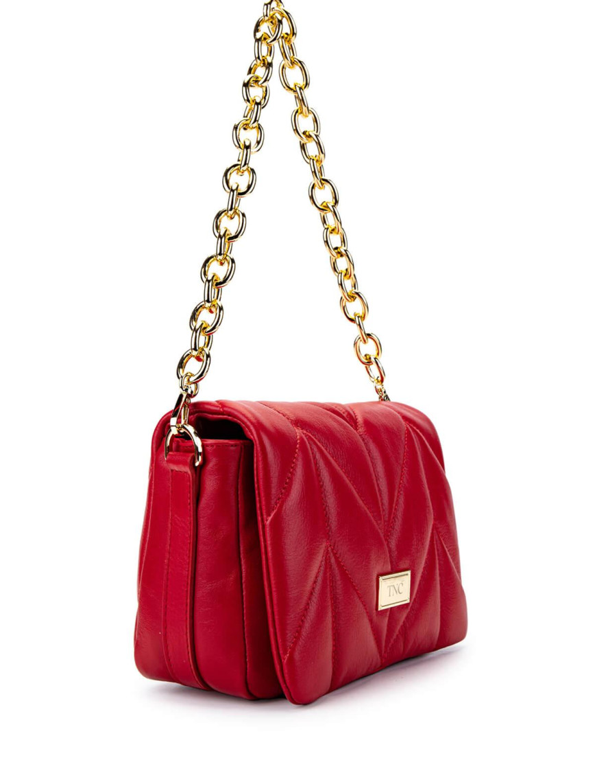 Tamer Tanca Kadın Hakiki Deri Kırmızı Omuz Çanta