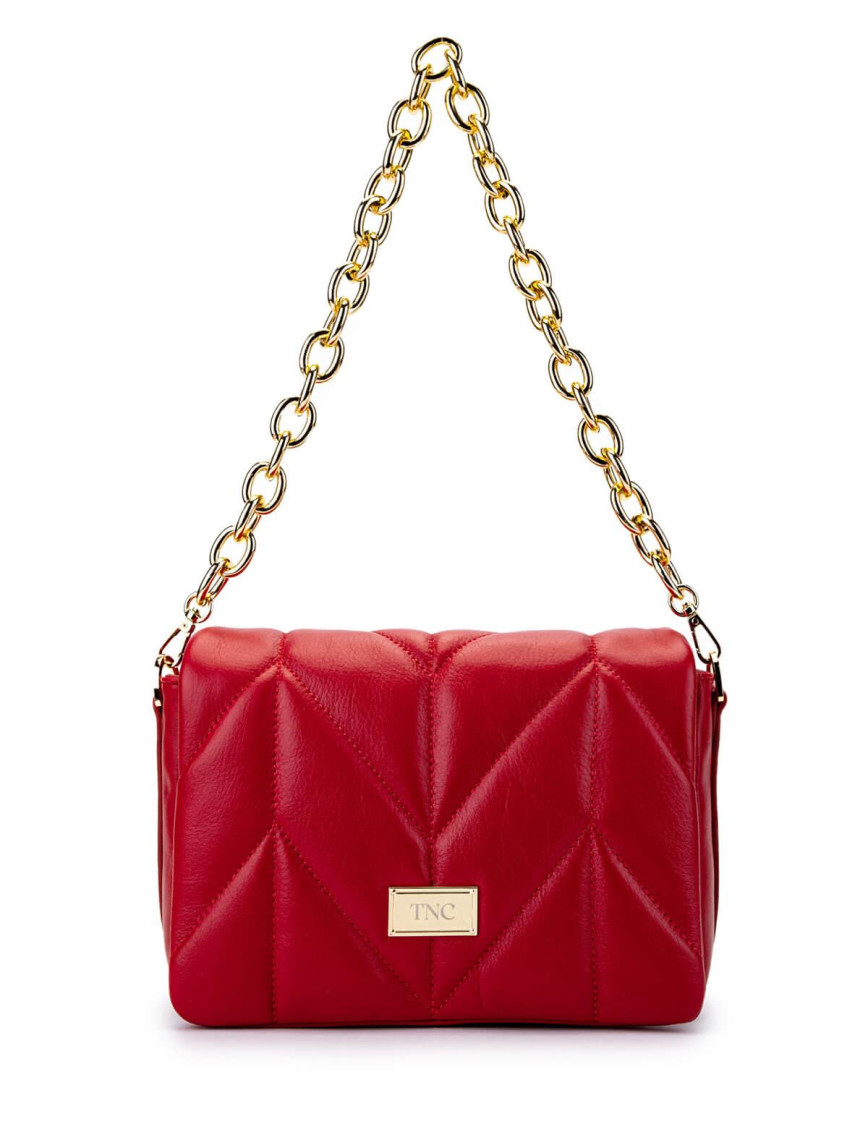 Tamer Tanca Kadın Hakiki Deri Kırmızı Omuz Çanta