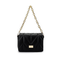 Tamer Tanca Kadın Hakiki Deri Siyah Deri Omuz Çanta