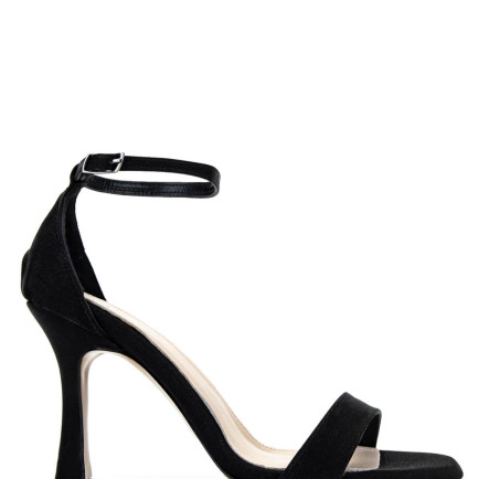 Tamer Tanca Kadın Vegan Siyah Saten Topuklu Ayakkabı Tamer Tanca Kadın Vegan Siyah Saten Topuklu Ayakkabı