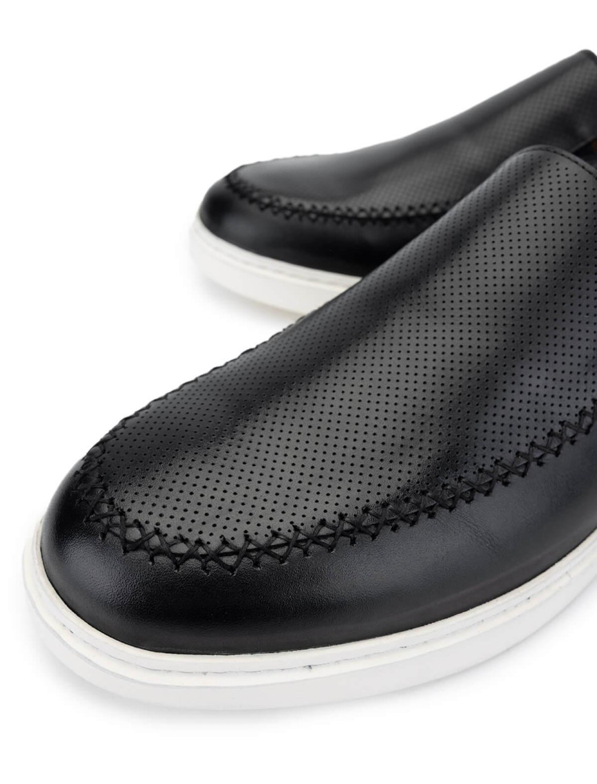 Tamer Tanca Erkek Hakiki Deri Siyah Loafer Ayakkabı Tamer Tanca Erkek Hakiki Deri Siyah Loafer Ayakkabı