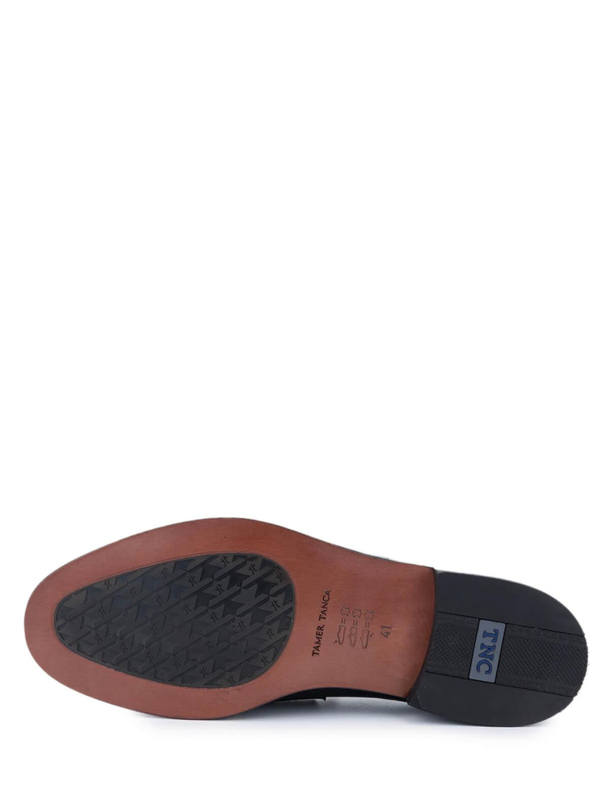 Tamer Tanca Erkek Hakiki Deri Lacivert Klasik Ayakkabı