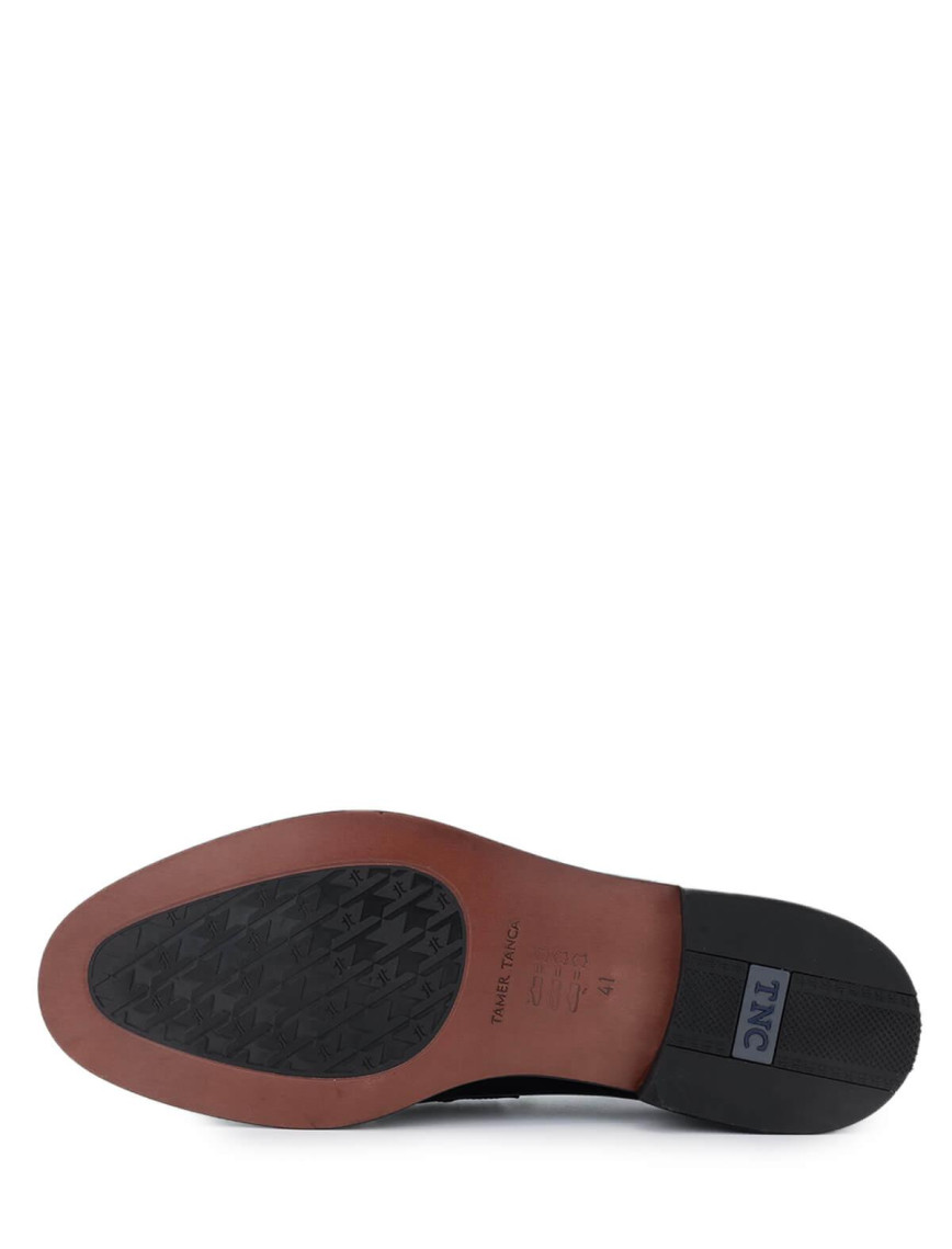 Tamer Tanca Erkek Hakiki Deri Siyah Klasik Ayakkabı