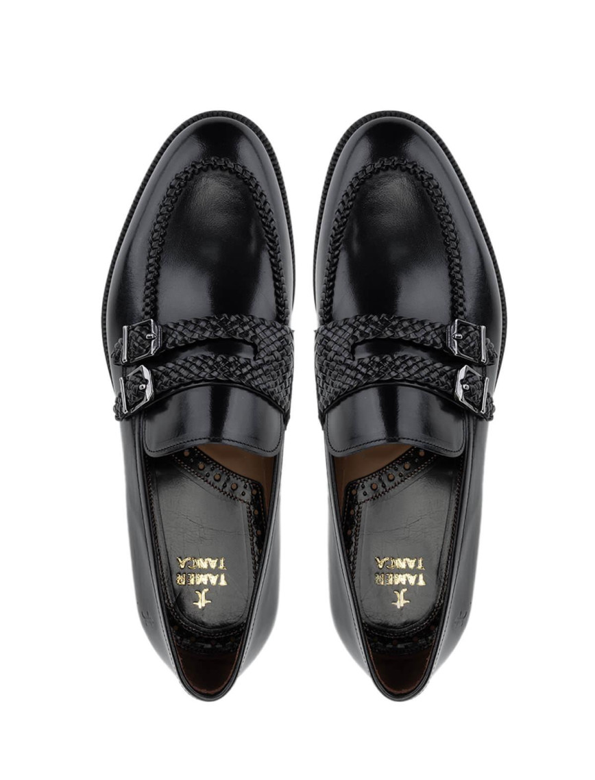 Tamer Tanca Erkek Hakiki Deri Siyah Klasik Ayakkabı