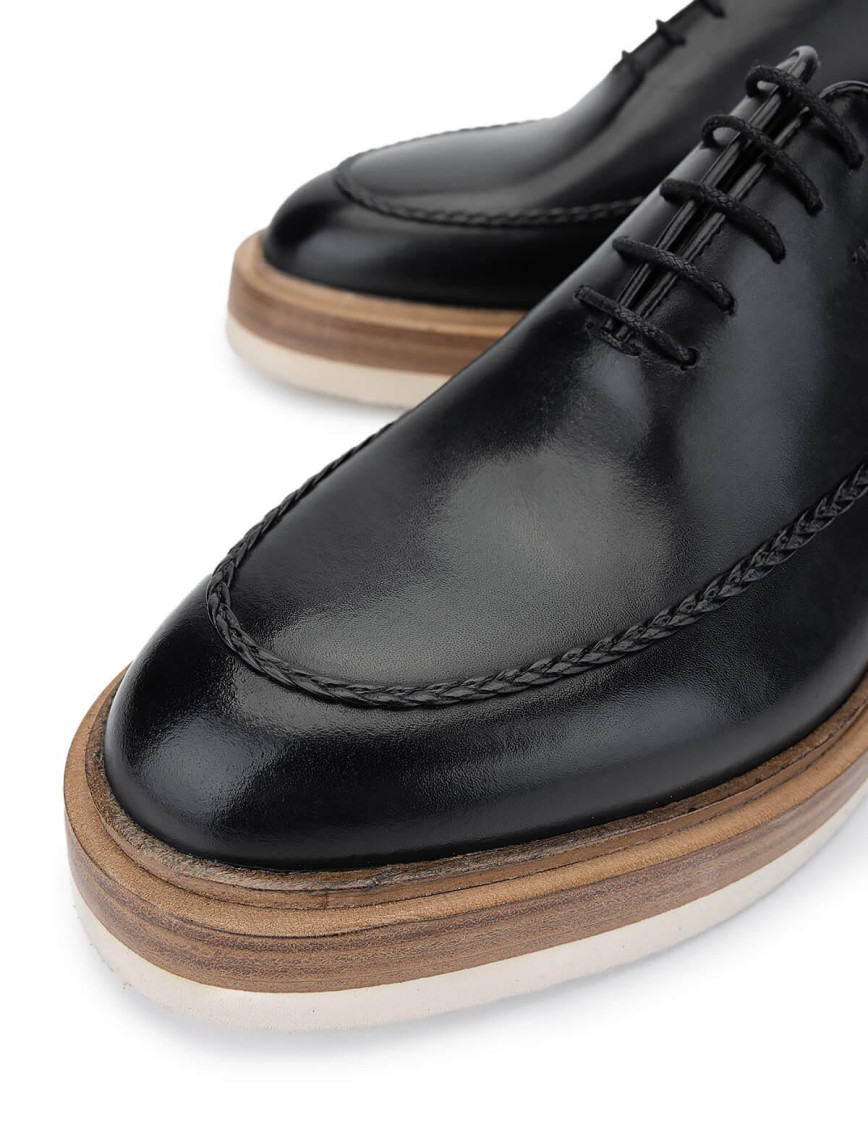 Tamer Tanca Erkek Hakiki Deri Siyah Casual Ayakkabı Tamer Tanca Erkek Hakiki Deri Siyah Casual Ayakkabı