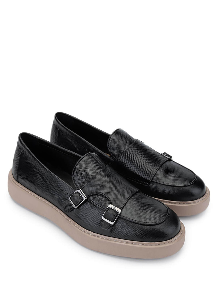 Tamer Tanca Erkek Hakiki Deri Siyah Loafer Ayakkabı Tamer Tanca Erkek Hakiki Deri Siyah Loafer Ayakkabı