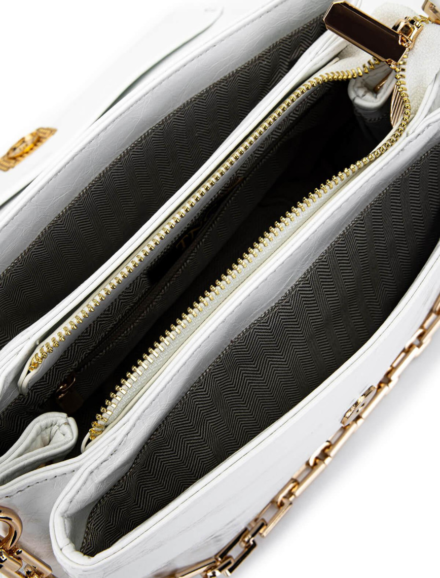 Tamer Tanca Kadın Vegan Beyaz Omuz Çanta