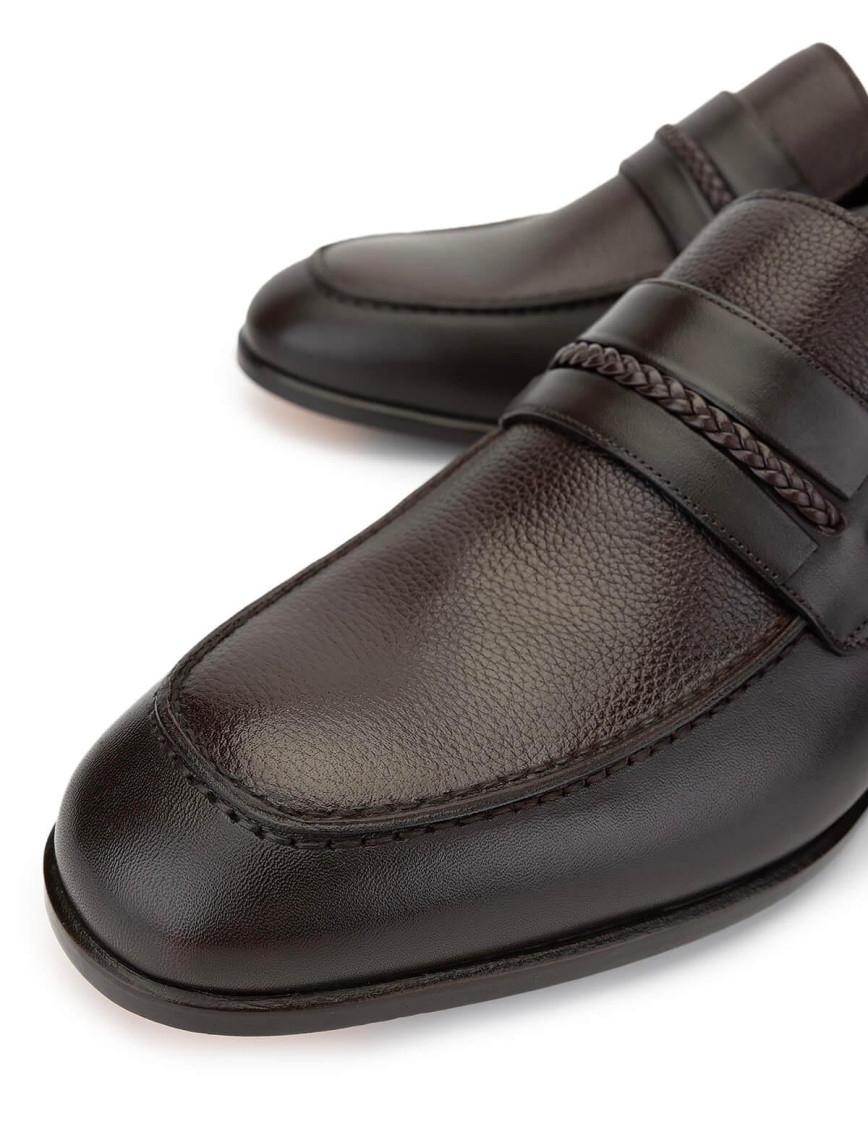 Tamer Tanca Erkek Hakiki Deri Kahverengi Klasik Ayakkabı Tamer Tanca Erkek Hakiki Deri Kahverengi Klasik Ayakkabı