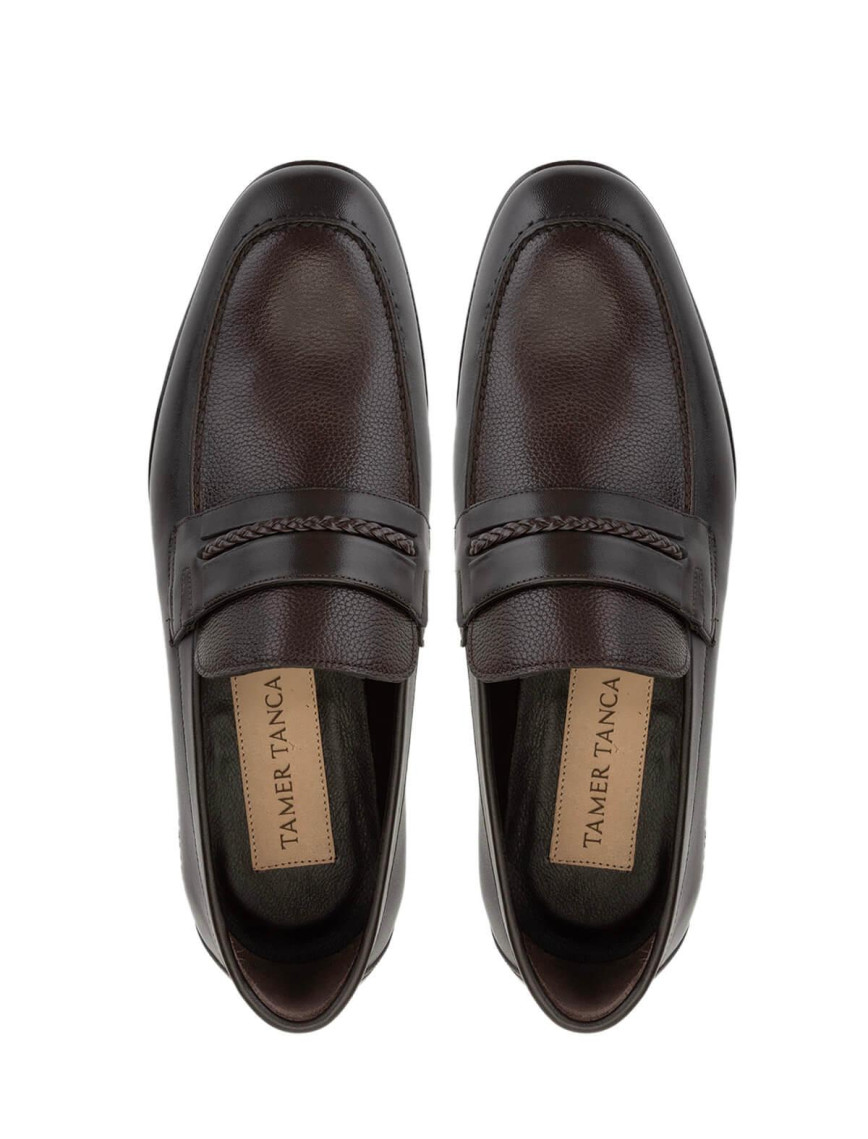 Tamer Tanca Erkek Hakiki Deri Kahverengi Klasik Ayakkabı Tamer Tanca Erkek Hakiki Deri Kahverengi Klasik Ayakkabı