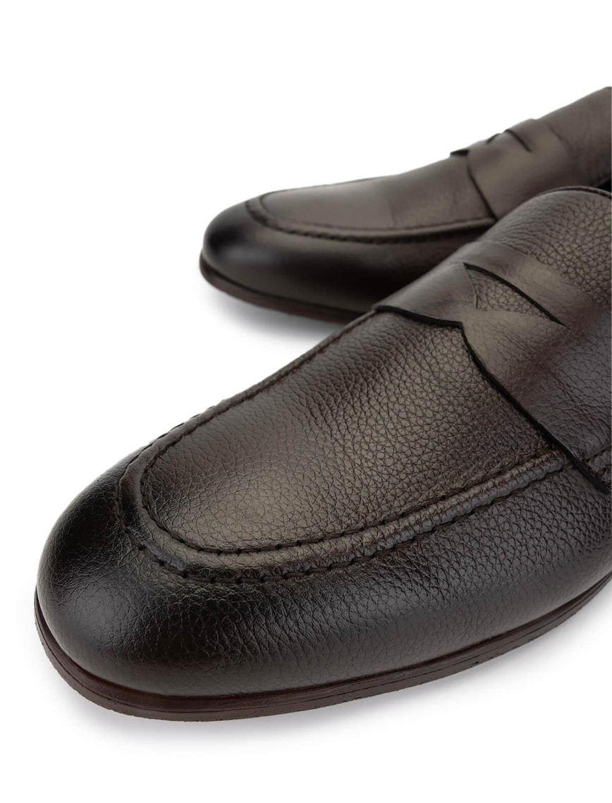 Tamer Tanca Erkek Hakiki Deri Kahverengi Loafer Ayakkabı Tamer Tanca Erkek Hakiki Deri Kahverengi Loafer Ayakkabı