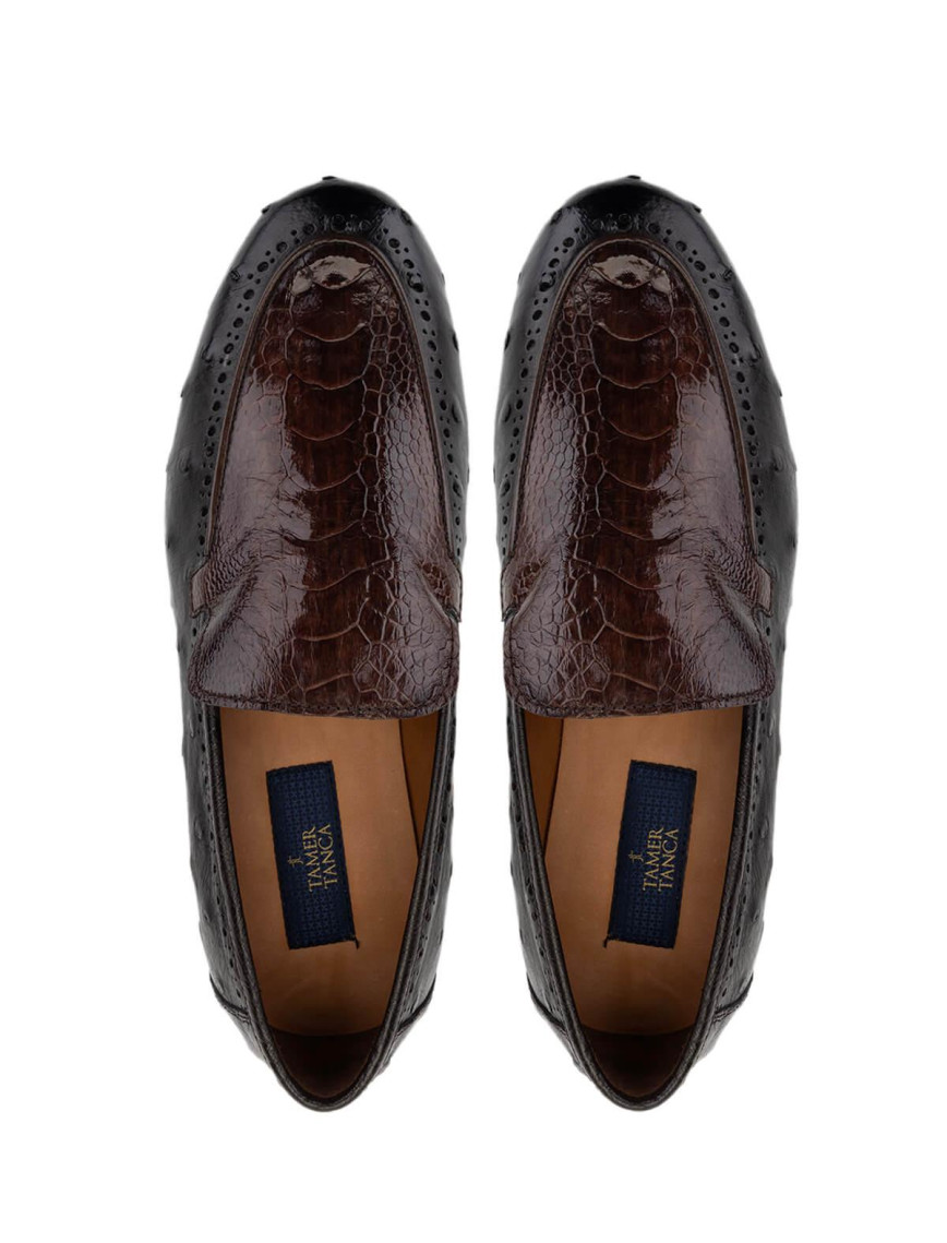 Tamer Tanca Erkek Hakiki Deri Kahverengi Makosen Ayakkabı Tamer Tanca Erkek Hakiki Deri Kahverengi Makosen Ayakkabı