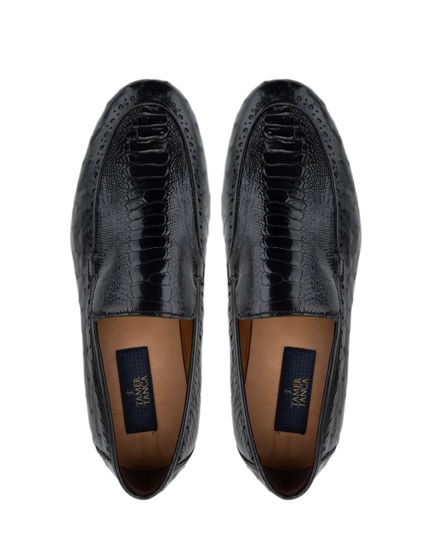 Tamer Tanca Erkek Hakiki Deri Siyah Makosen Ayakkabı Tamer Tanca Erkek Hakiki Deri Siyah Makosen Ayakkabı