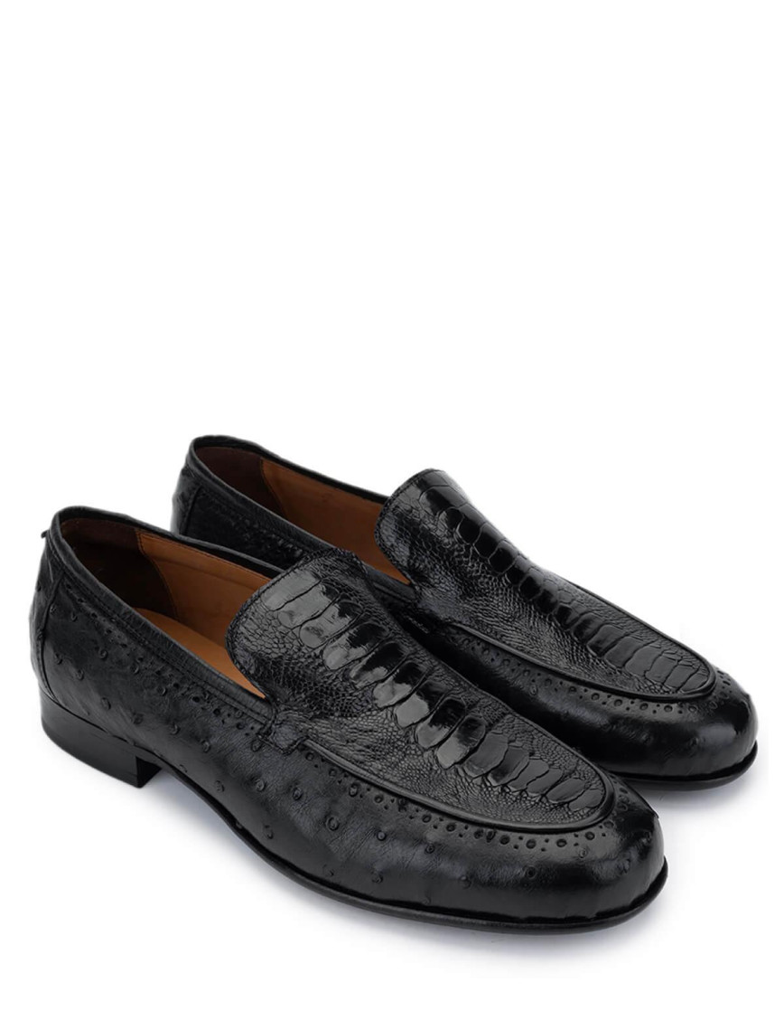 Tamer Tanca Erkek Hakiki Deri Siyah Makosen Ayakkabı Tamer Tanca Erkek Hakiki Deri Siyah Makosen Ayakkabı