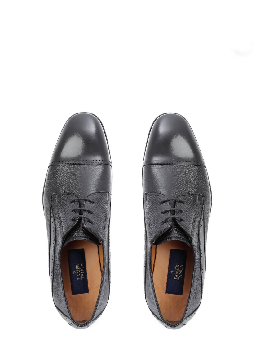 Tamer Tanca Erkek Hakiki Deri Siyah Klasik Ayakkabı Tamer Tanca Erkek Hakiki Deri Siyah Klasik Ayakkabı