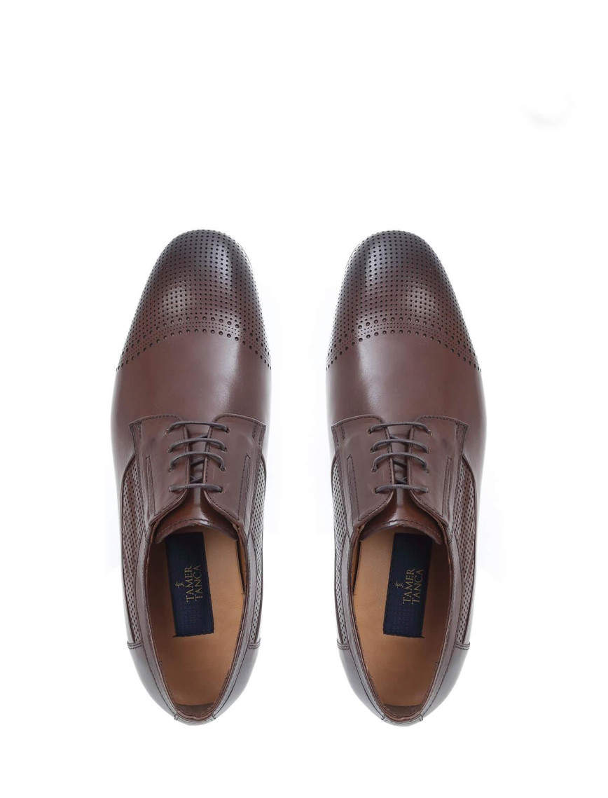 Tamer Tanca Erkek Hakiki Deri Taba Bufalo Klasik Ayakkabı Tamer Tanca Erkek Hakiki Deri Taba Bufalo Klasik Ayakkabı
