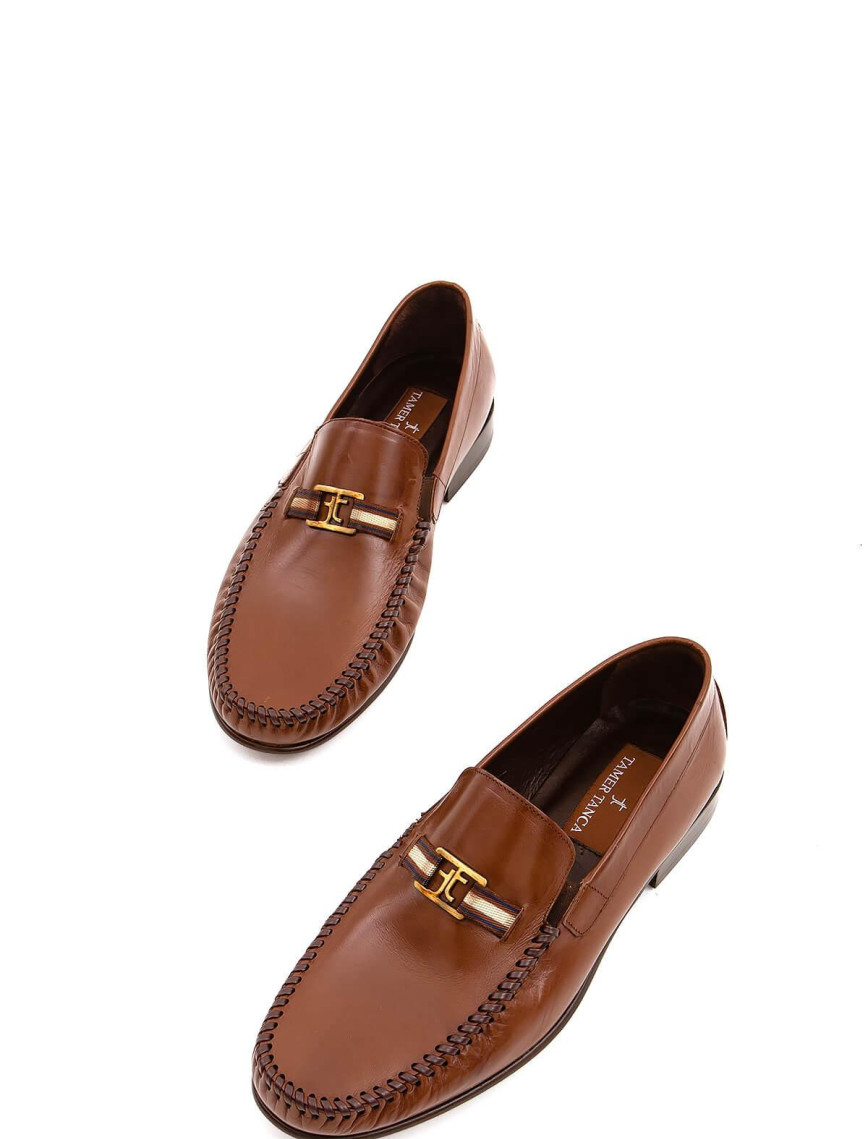 Tamer Tanca Erkek Hakiki Deri Taba Bufalo Makosen Ayakkabı Tamer Tanca Erkek Hakiki Deri Taba Bufalo Makosen Ayakkabı