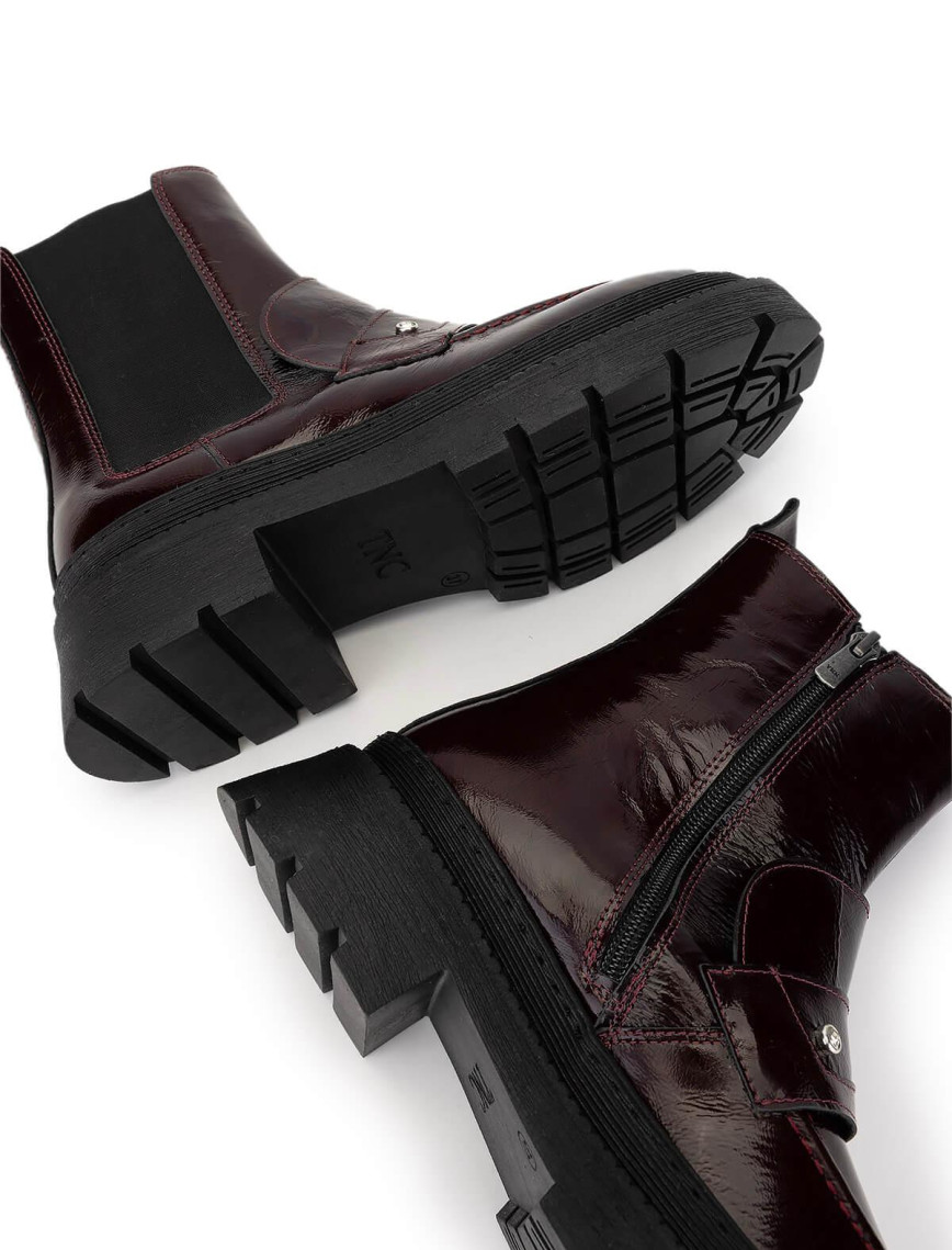 Tamer Tanca Kadın Hakiki Deri Bordo Rugan Casual Bot Tamer Tanca Kadın Hakiki Deri Bordo Rugan Casual Bot