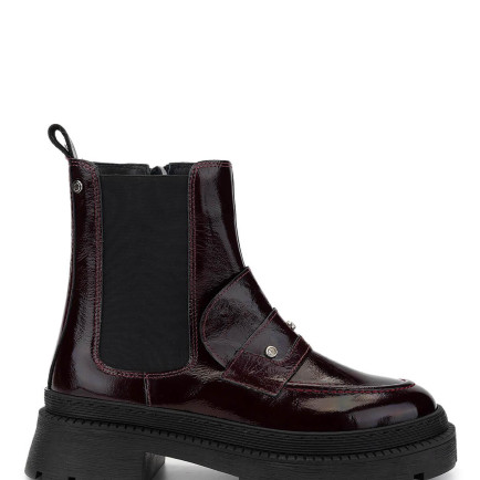 Tamer Tanca Kadın Hakiki Deri Bordo Rugan Casual Bot Tamer Tanca Kadın Hakiki Deri Bordo Rugan Casual Bot