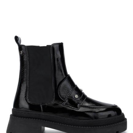 Tamer Tanca Kadın Hakiki Deri Siyah Rugan Casual Bot Tamer Tanca Kadın Hakiki Deri Siyah Rugan Casual Bot