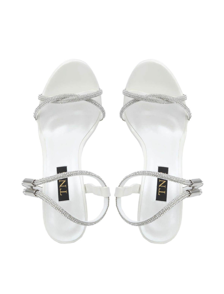 Tamer Tanca Kadın Hakiki Deri Beyaz Sedef Abiye Ayakkabı