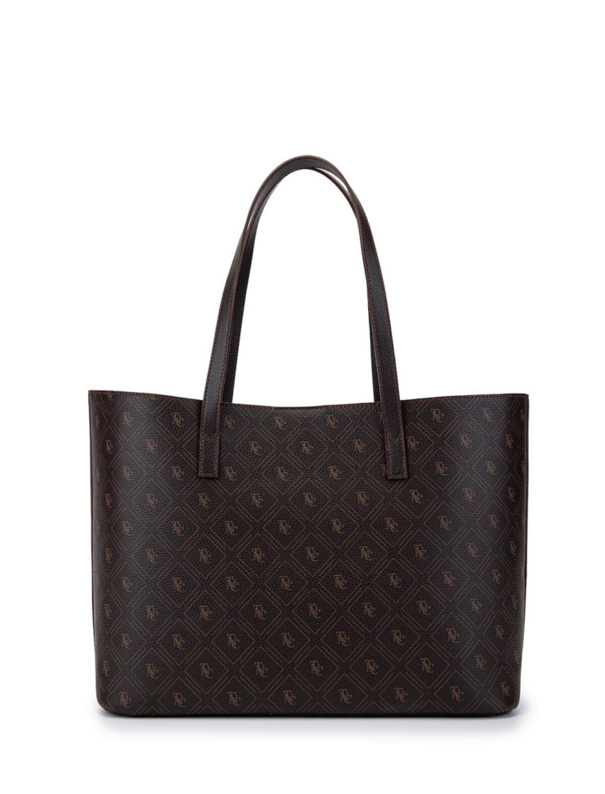 Tamer Tanca Kadın Vegan Kahverengi Omuz Çanta