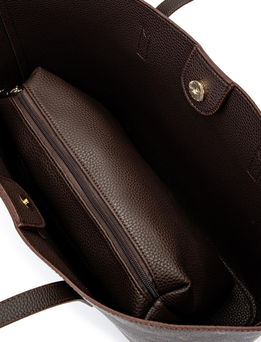 Tamer Tanca Kadın Vegan Kahverengi Omuz Çanta