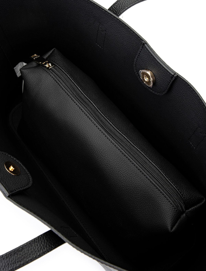 Tamer Tanca Kadın Vegan Siyah Omuz Çanta