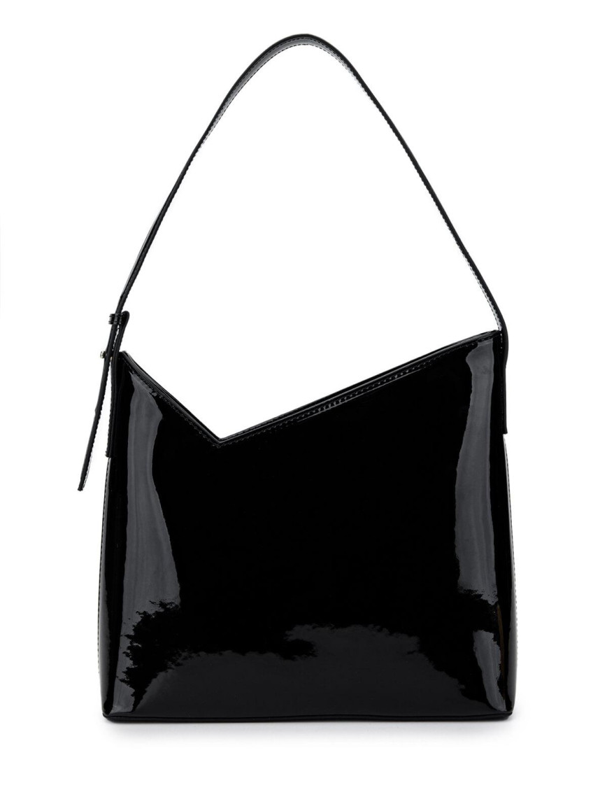 Tamer Tanca Kadın Vegan Siyah Rugan Omuz Çanta Tamer Tanca Kadın Vegan Siyah Rugan Omuz Çanta