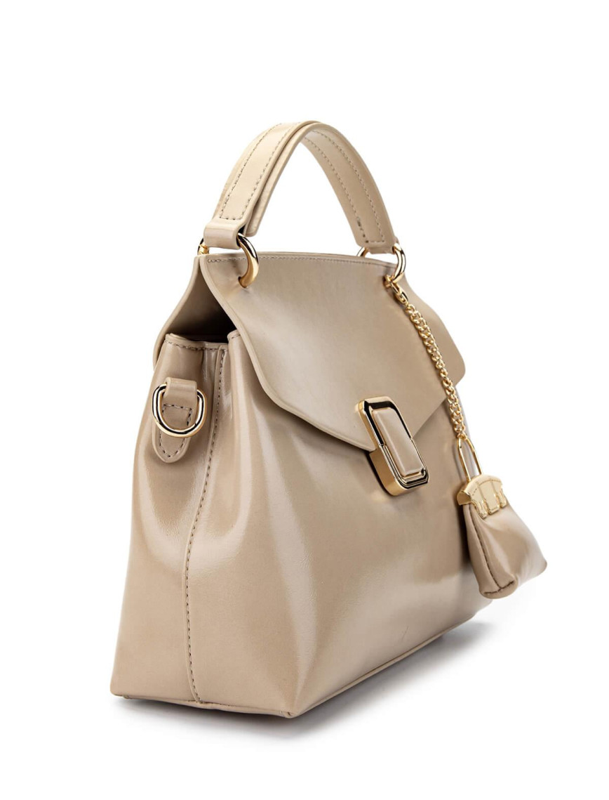 Tamer Tanca Kadın Vegan Bej Omuz Çanta Tamer Tanca Kadın Vegan Bej Omuz Çanta