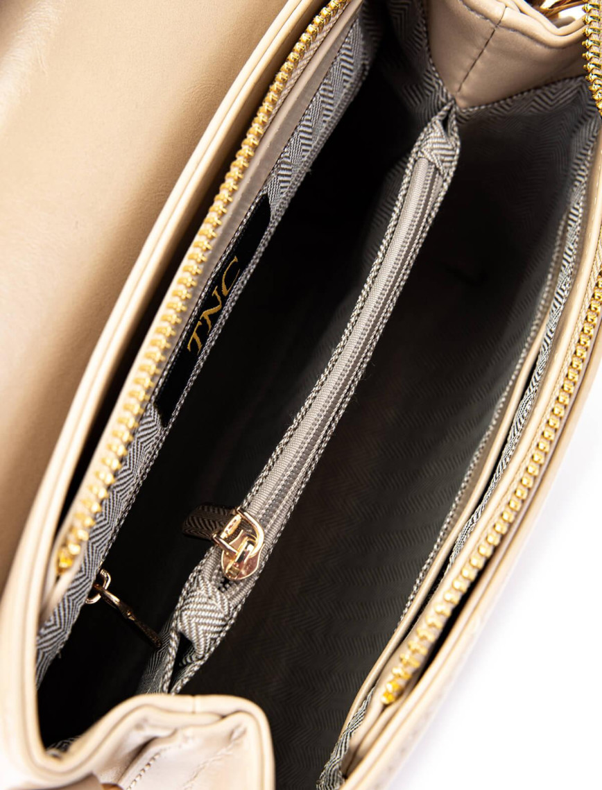 Tamer Tanca Kadın Vegan Bej Omuz Çanta Tamer Tanca Kadın Vegan Bej Omuz Çanta