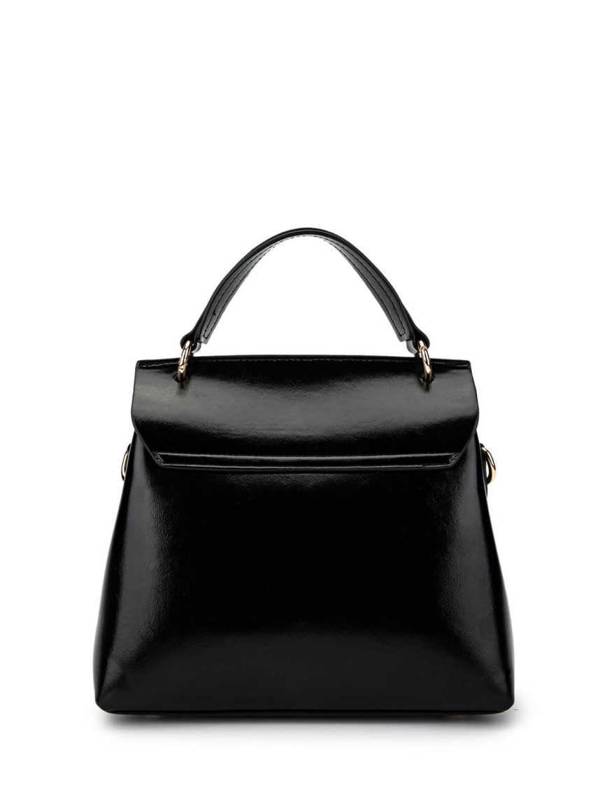 Tamer Tanca Kadın Vegan Siyah Omuz Çanta Tamer Tanca Kadın Vegan Siyah Omuz Çanta