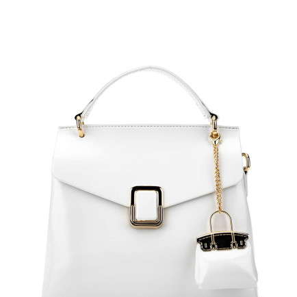 Tamer Tanca Kadın Vegan Beyaz Omuz Çanta