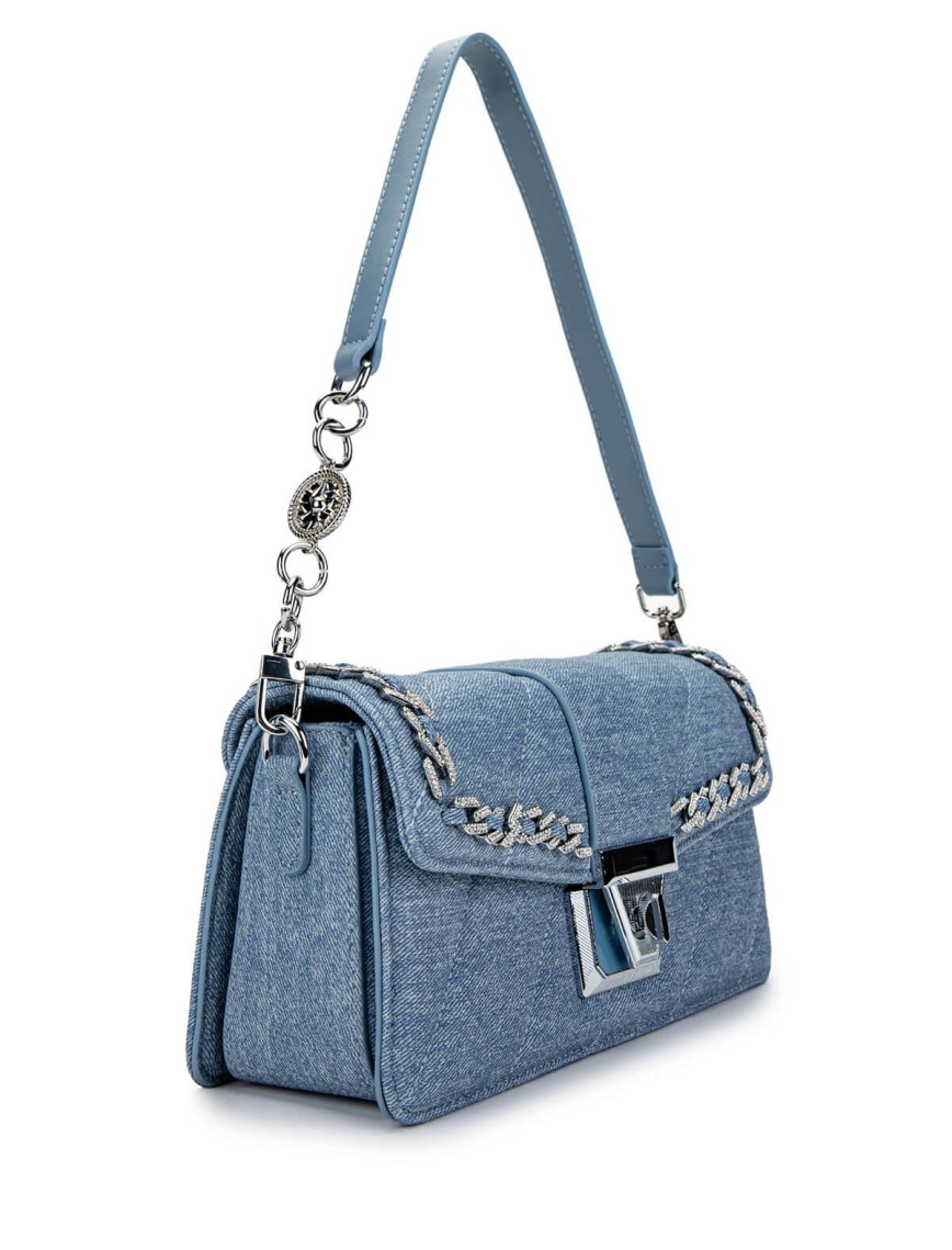Tamer Tanca Kadın Vegan Mavi Omuz Çanta