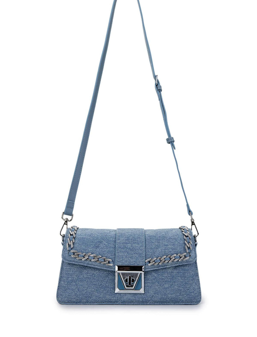 Tamer Tanca Kadın Vegan Mavi Omuz Çanta