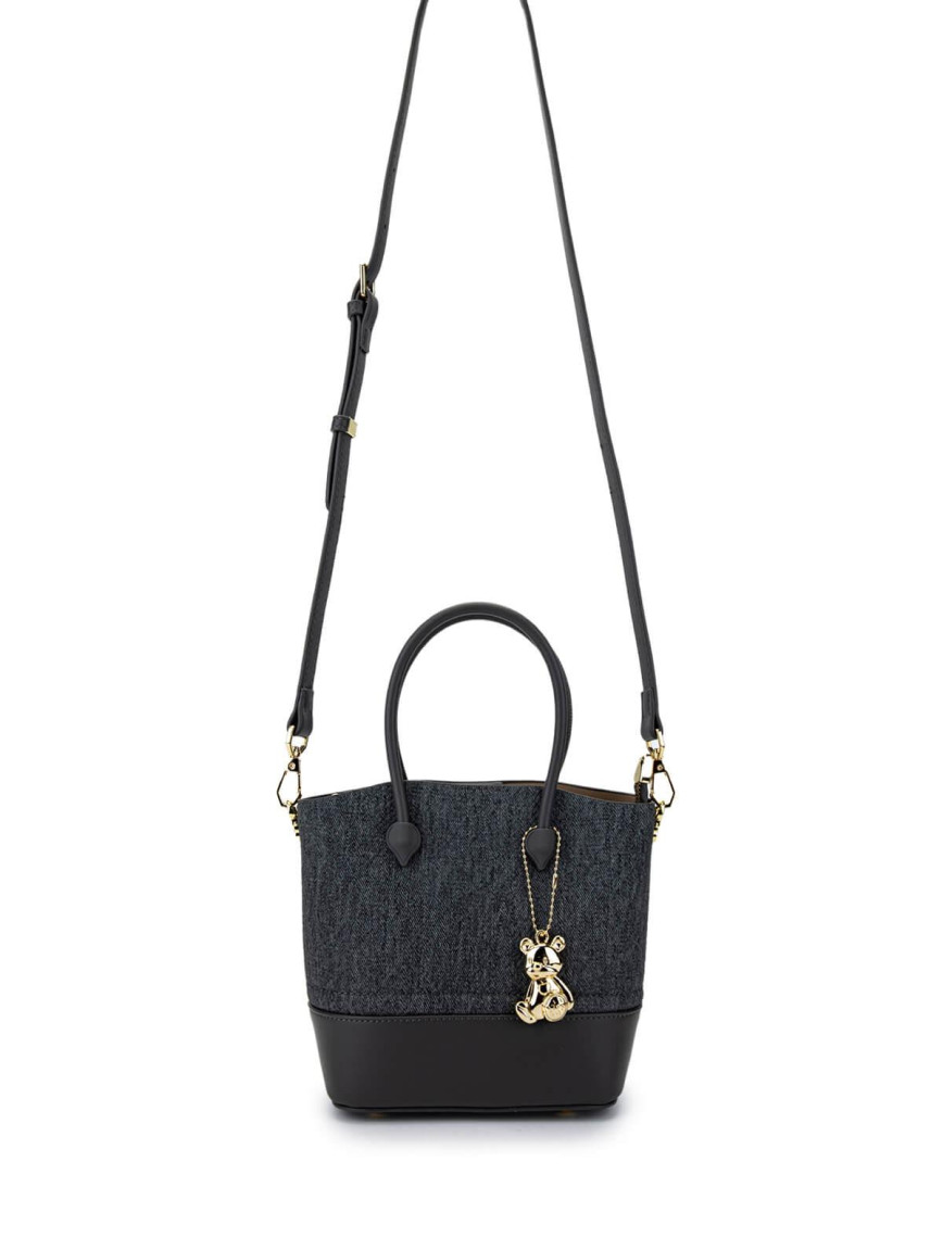 Tamer Tanca Kadın Vegan Koyu Gri Omuz Çanta