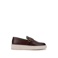 Tamer Tanca Erkek Hakiki Deri Kahverengi Loafer Ayakkabı