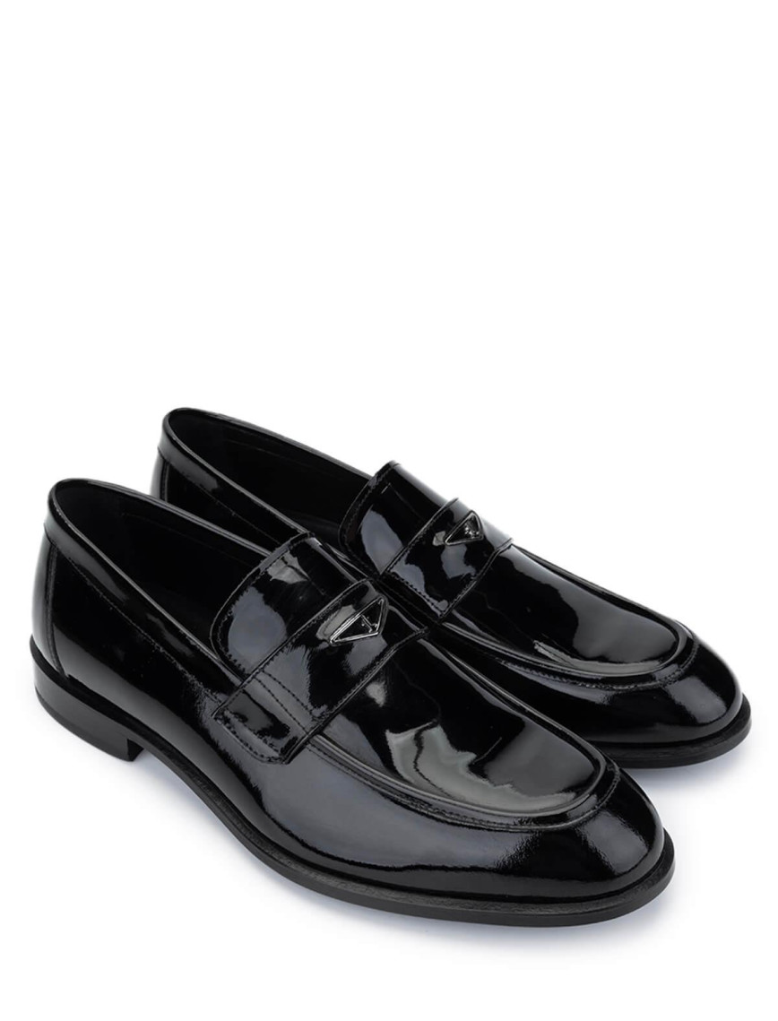 Tamer Tanca Erkek Hakiki Deri Siyah Rugan Klasik Ayakkabı Tamer Tanca Erkek Hakiki Deri Siyah Rugan Klasik Ayakkabı