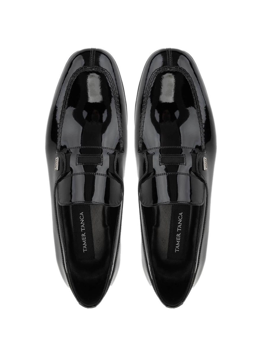 Tamer Tanca Erkek Hakiki Deri Siyah Rugan Klasik Ayakkabı Tamer Tanca Erkek Hakiki Deri Siyah Rugan Klasik Ayakkabı
