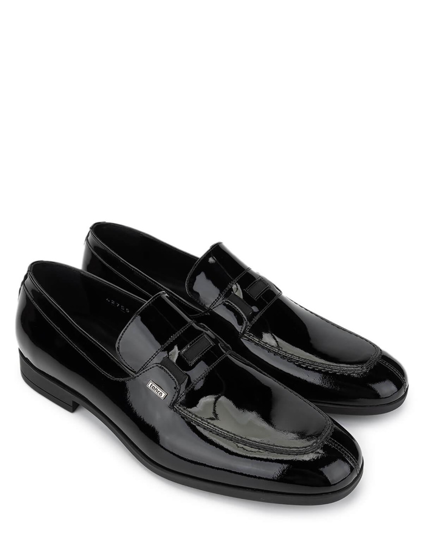 Tamer Tanca Erkek Hakiki Deri Siyah Rugan Klasik Ayakkabı Tamer Tanca Erkek Hakiki Deri Siyah Rugan Klasik Ayakkabı