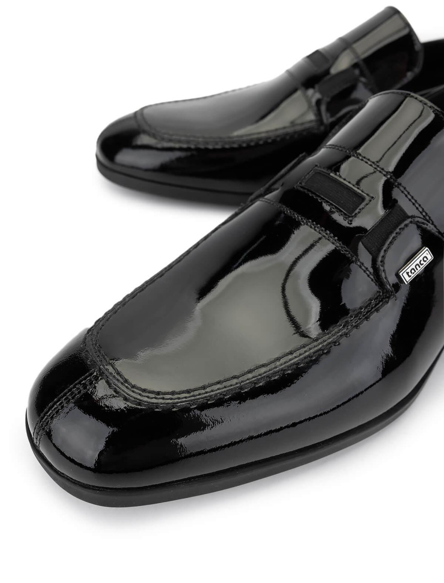 Tamer Tanca Erkek Hakiki Deri Siyah Rugan Klasik Ayakkabı Tamer Tanca Erkek Hakiki Deri Siyah Rugan Klasik Ayakkabı