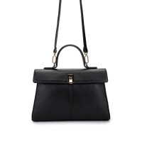 Tamer Tanca Kadın Hakiki Deri Siyah Deri El Çantası