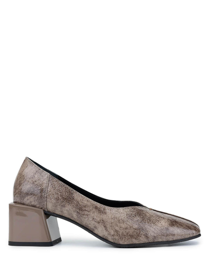 Tamer Tanca Kadın Hakiki Deri Gri Rugan GOVA Ayakkabı