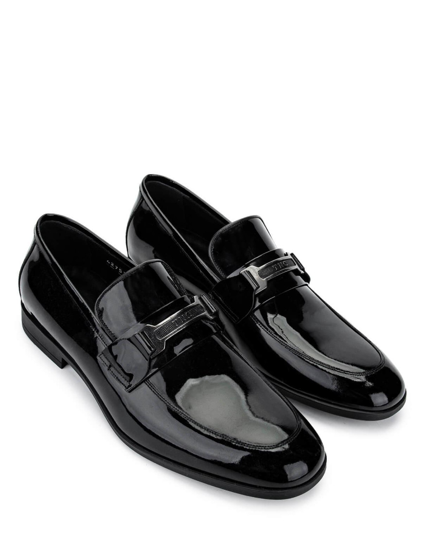 Tamer Tanca Erkek Hakiki Deri Siyah Rugan Klasik Ayakkabı Tamer Tanca Erkek Hakiki Deri Siyah Rugan Klasik Ayakkabı