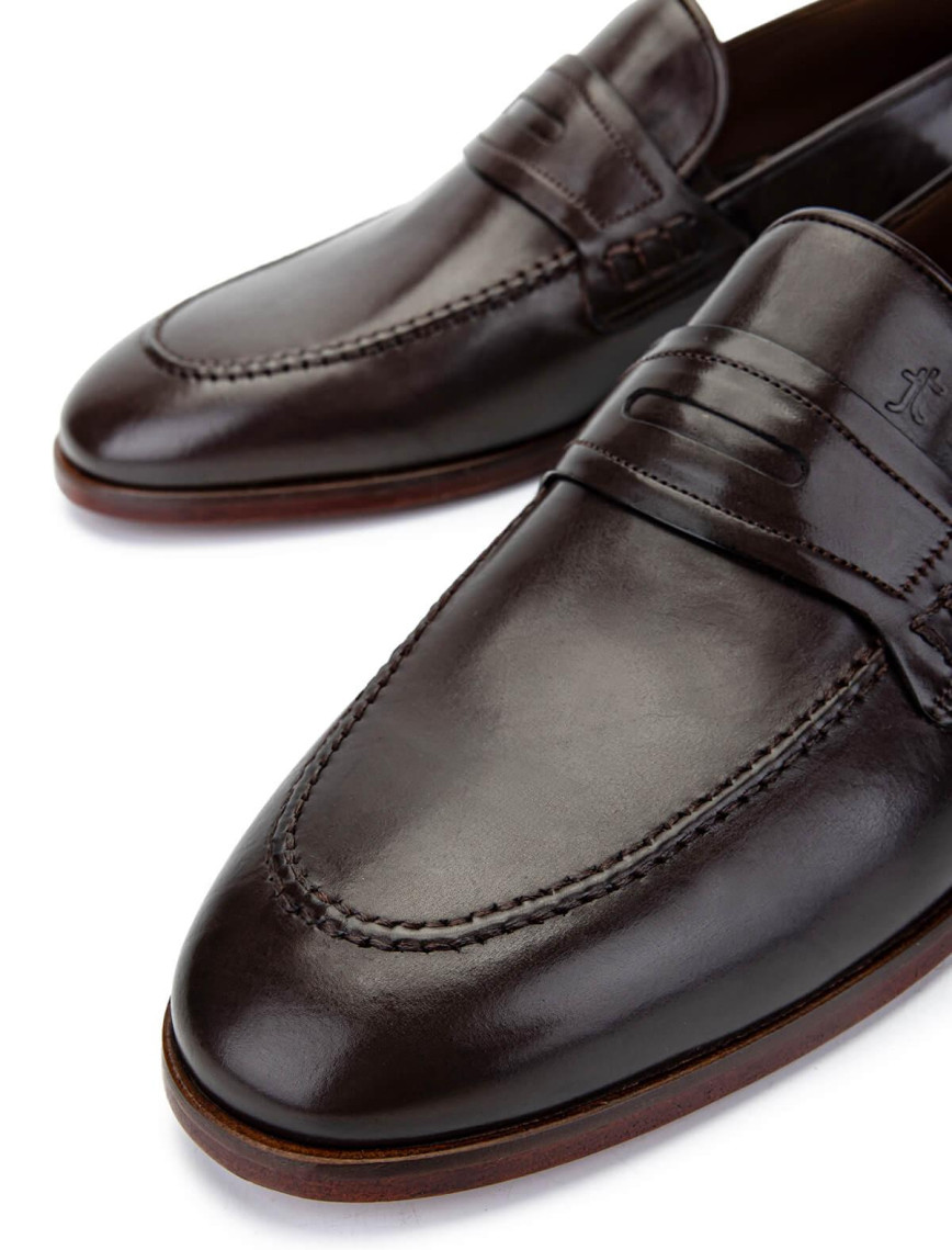 Tamer Tanca Erkek Hakiki Deri Kahverengi Klasik Ayakkabı Tamer Tanca Erkek Hakiki Deri Kahverengi Klasik Ayakkabı