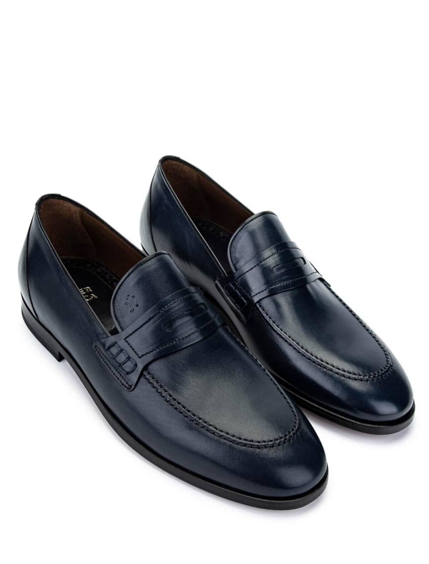 Tamer Tanca Erkek Hakiki Deri Lacivert Klasik Ayakkabı Tamer Tanca Erkek Hakiki Deri Lacivert Klasik Ayakkabı