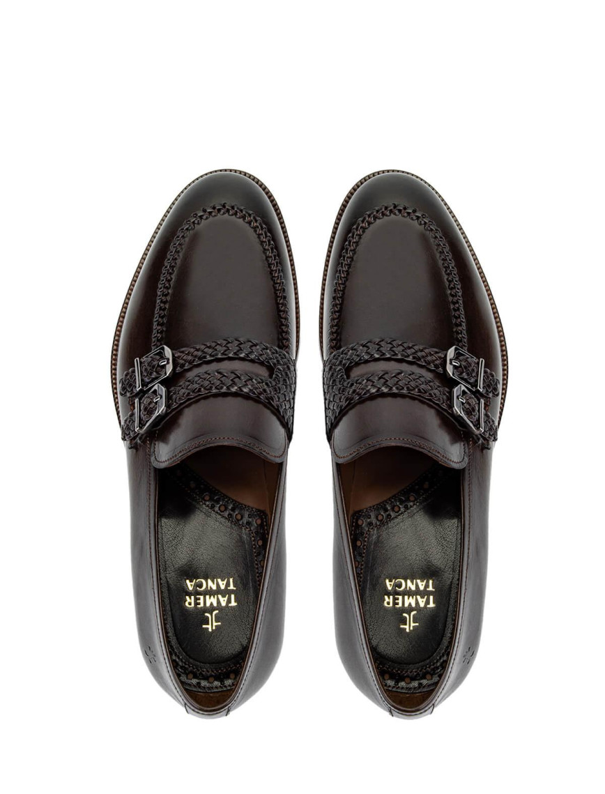 Tamer Tanca Erkek Hakiki Deri Kahverengi Klasik Ayakkabı