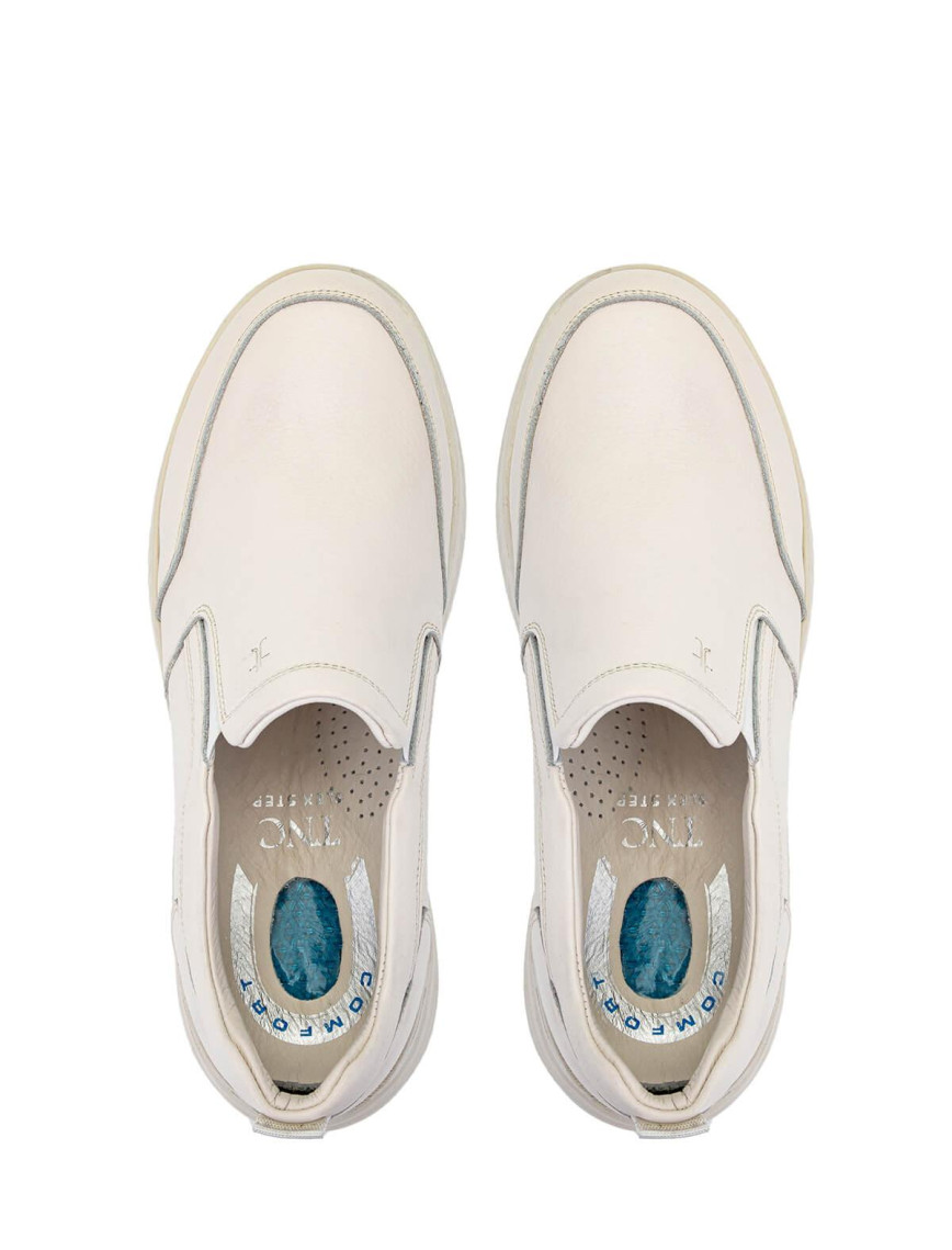 Tamer Tanca Erkek Hakiki Deri Kırık Beyaz Casual Ayakkabı Tamer Tanca Erkek Hakiki Deri Kırık Beyaz Casual Ayakkabı