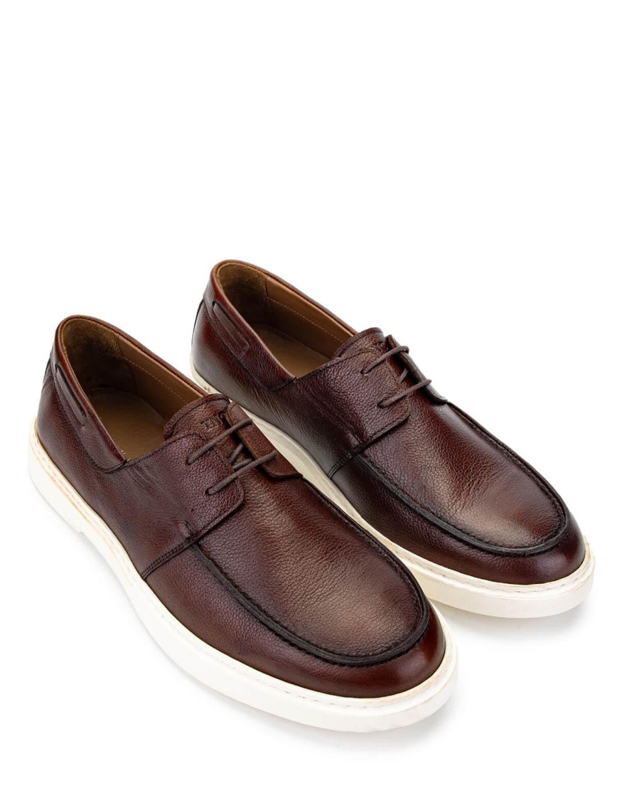 Tamer Tanca Erkek Hakiki Deri Kahverengi Casual Ayakkabı Tamer Tanca Erkek Hakiki Deri Kahverengi Casual Ayakkabı